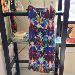 Nicole Miller body con sheath dress